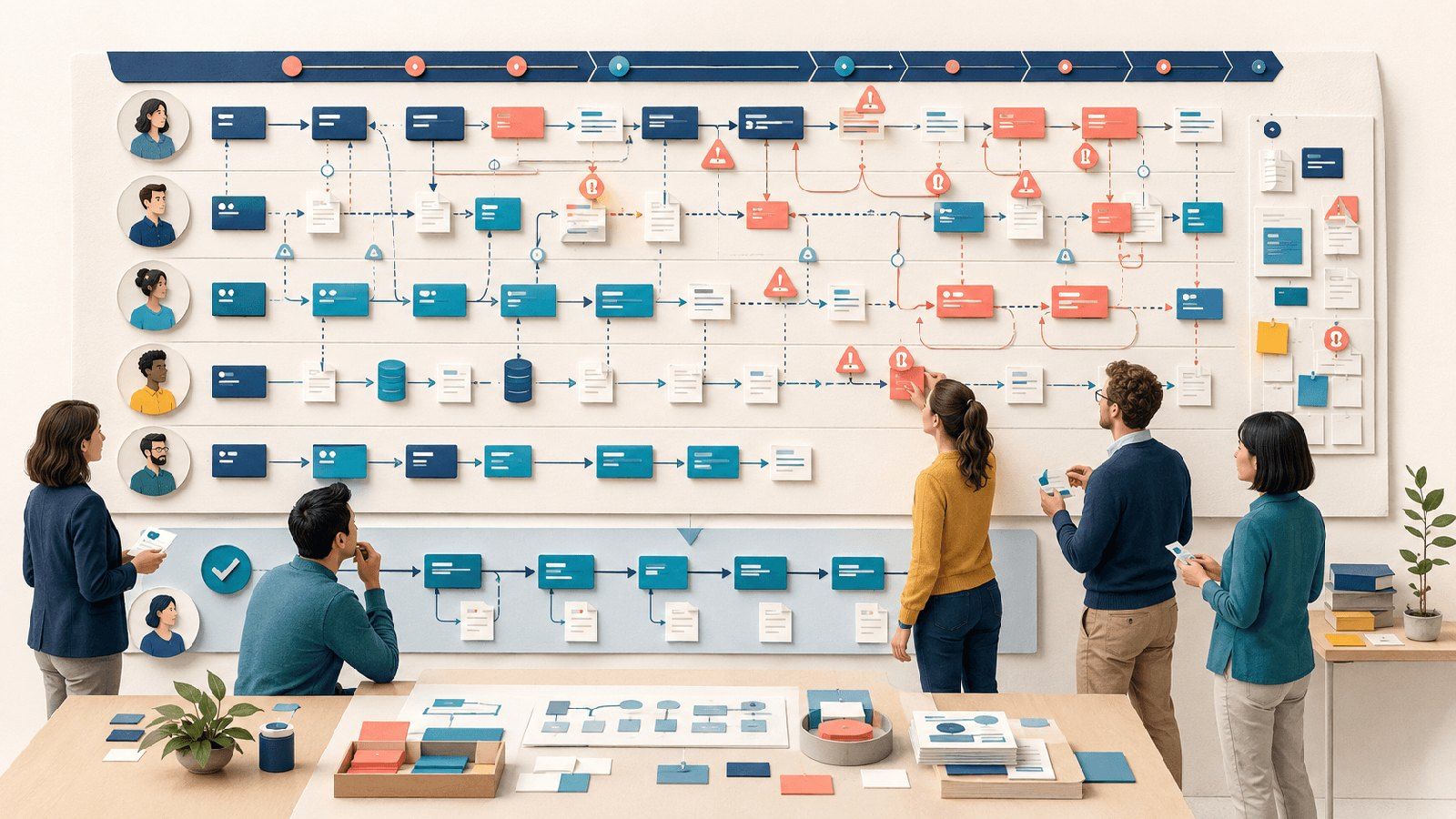Makigami: Analyse administrativer Prozesse mit Medienbrüchen und Wartezeiten