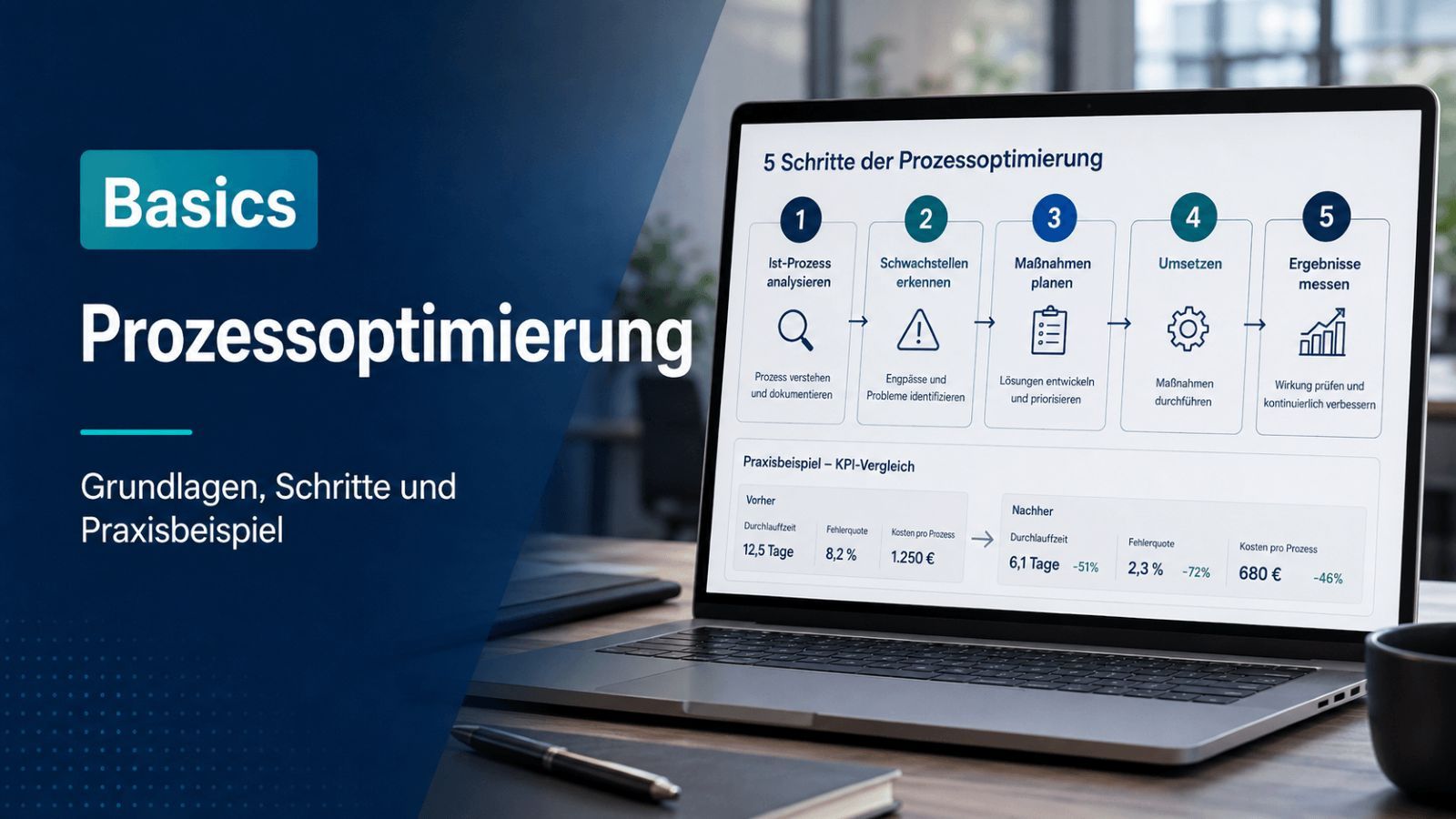 Team visualisiert einen Geschäftsprozess und markiert Engpässe für die Prozessoptimierung