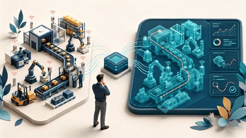Digitaler Zwilling: virtuelles Abbild eines realen Prozesses zur Simulation